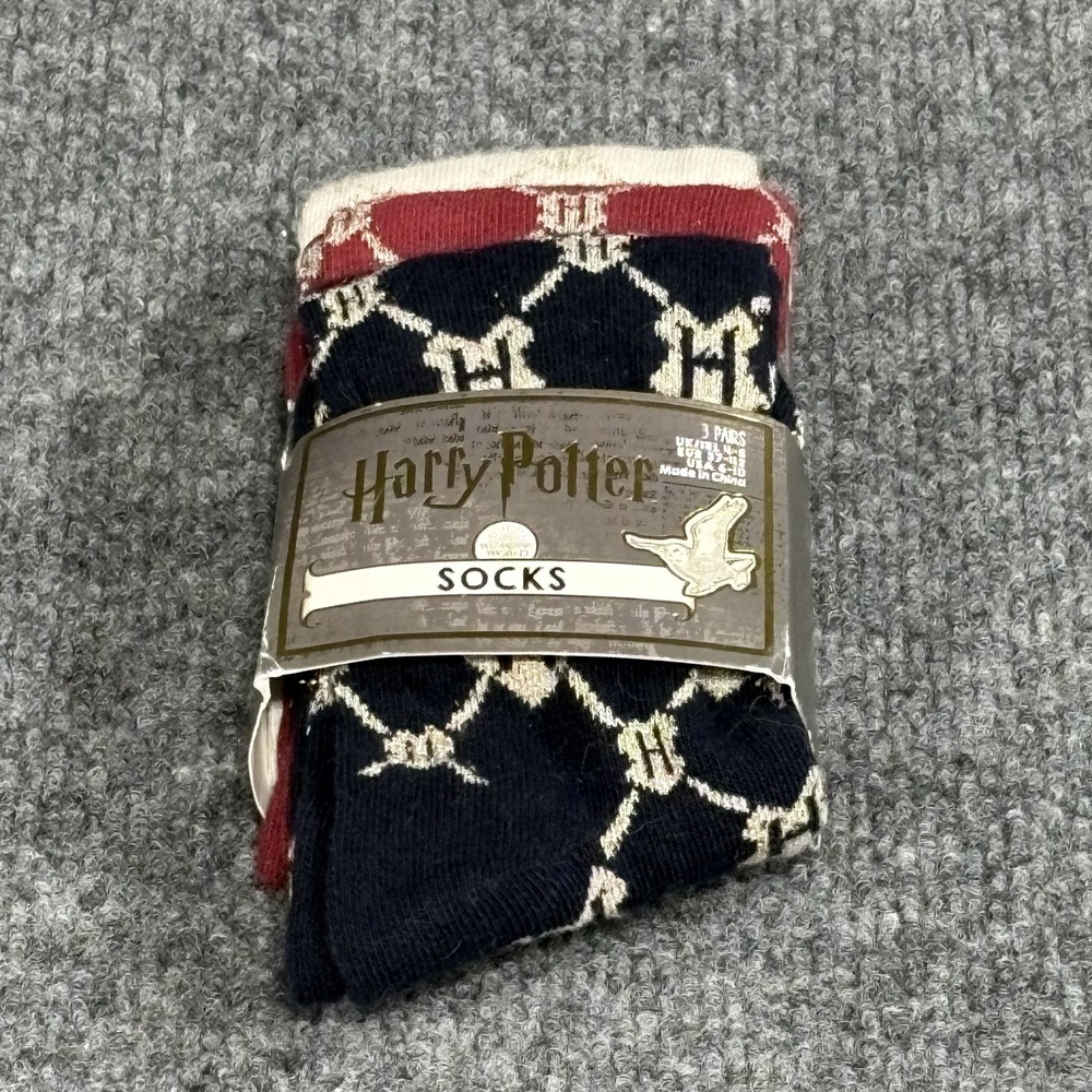 Harry Potter Socks Womens One Size Multi Color 3 Pairs Primark Hogwarts